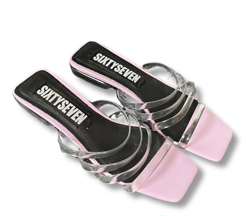 Sixty Seven 38 Sandalen lila Schlappen
