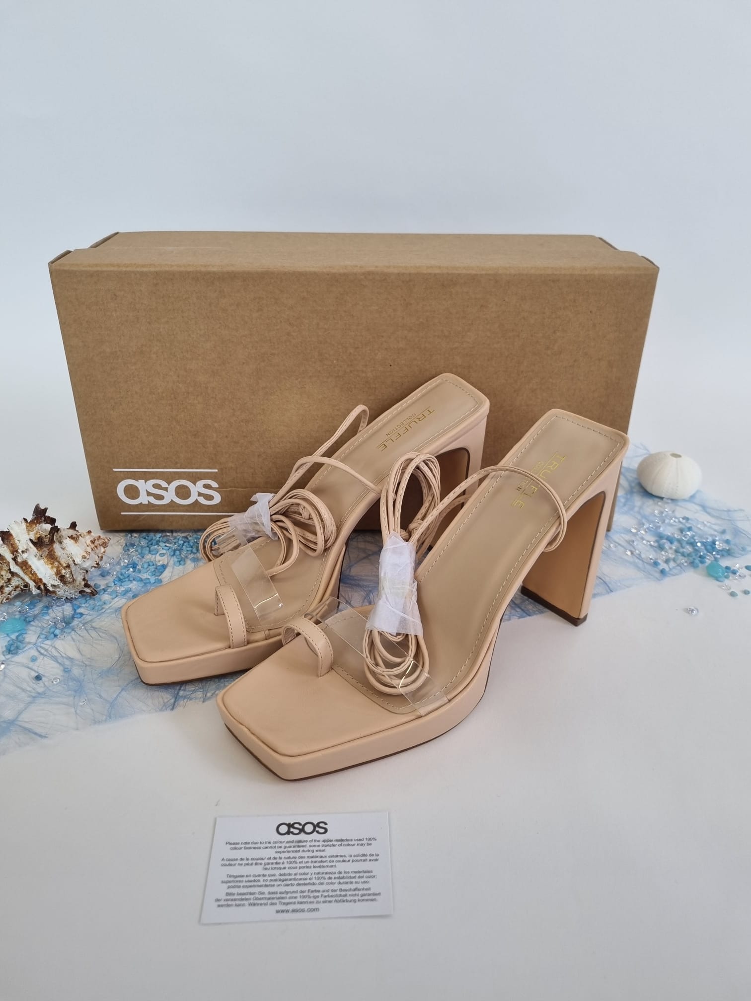 Asos High Heels mit Schnürung beige 41 Truffle Collection