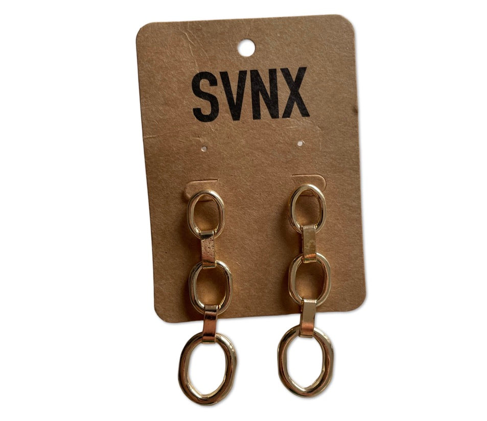 SVNX Ohrringe gold