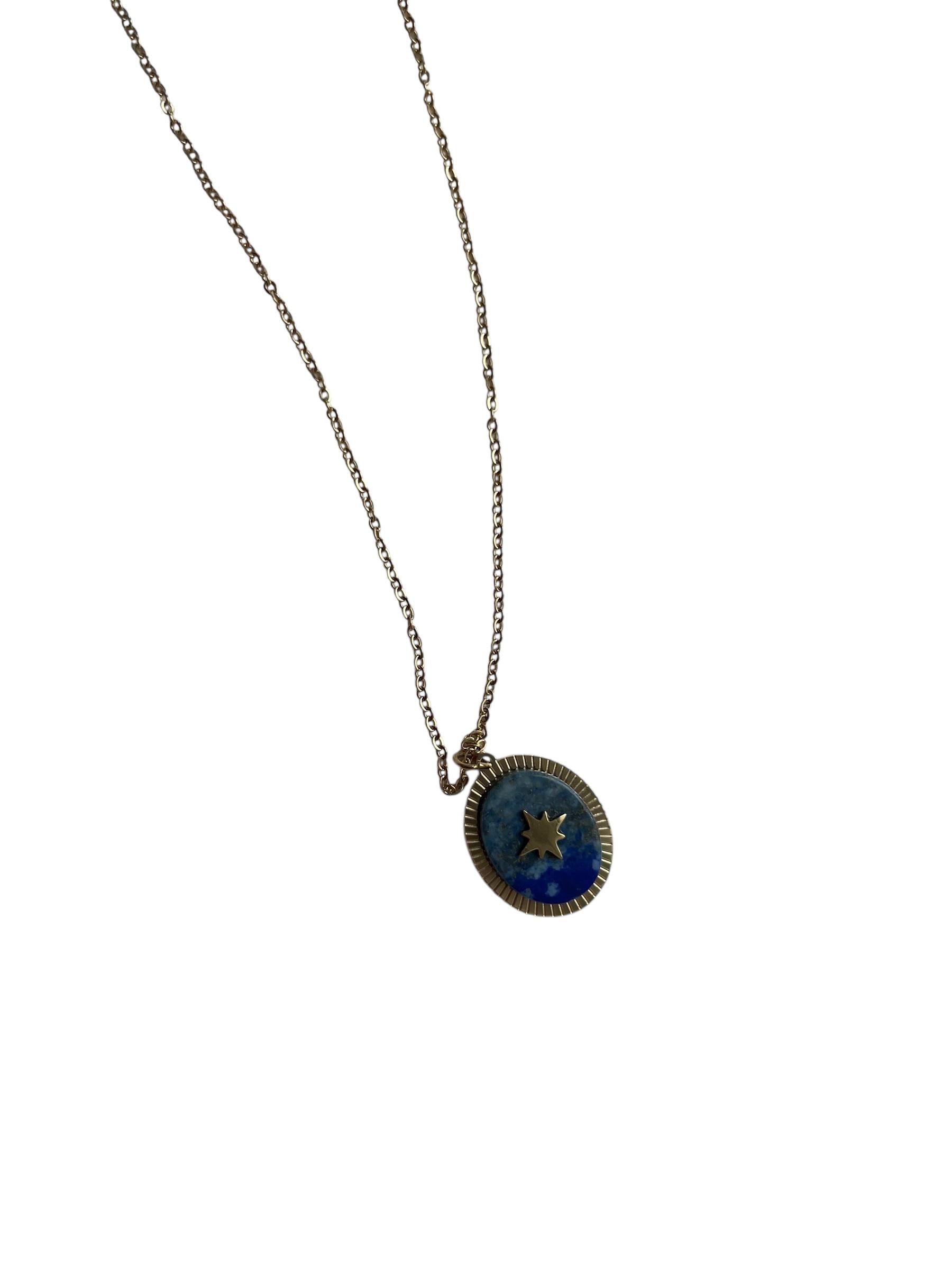 COLLECTION IRL Kette blauer Anhänger mit Stern
