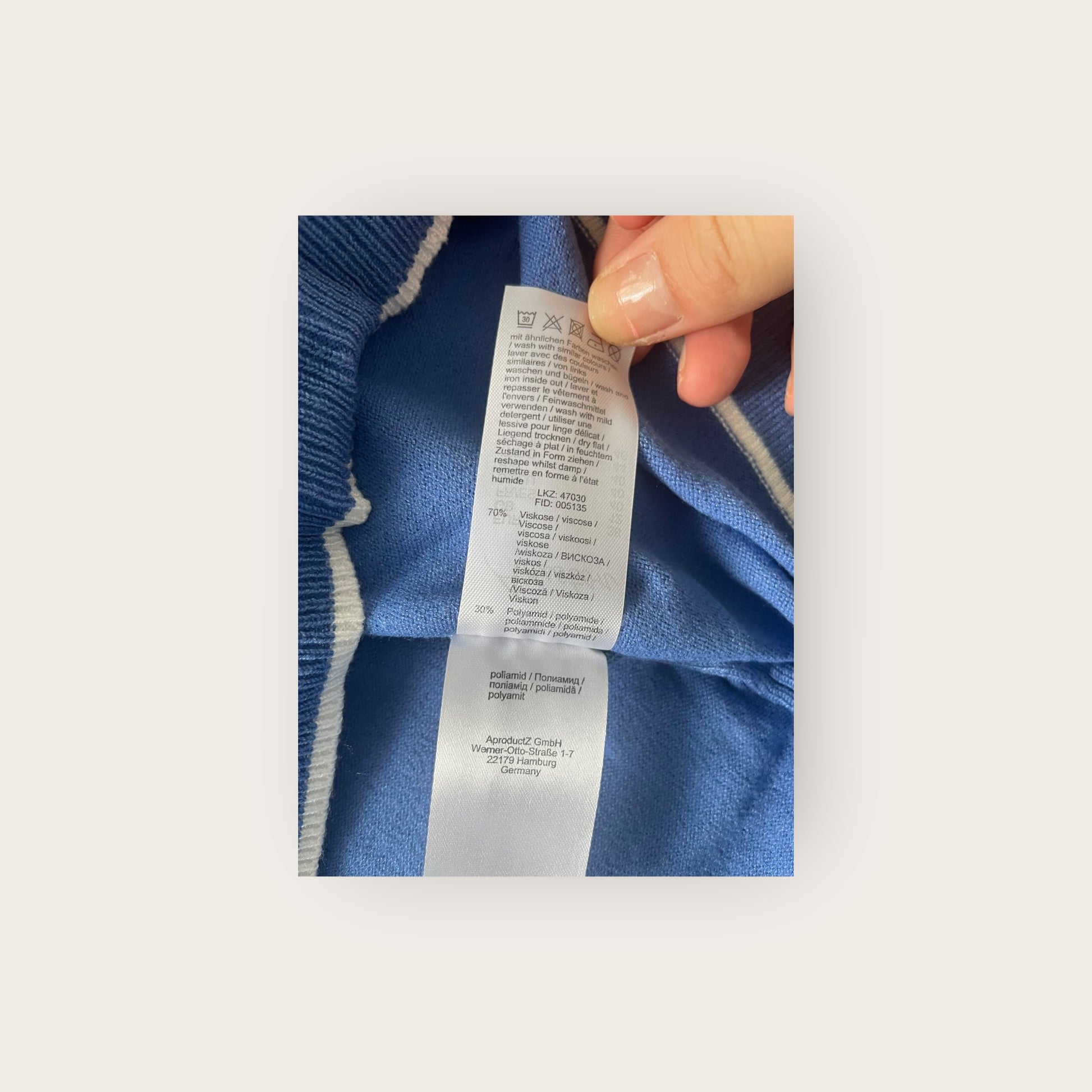 ANISTON Pullunder Blau L/XL