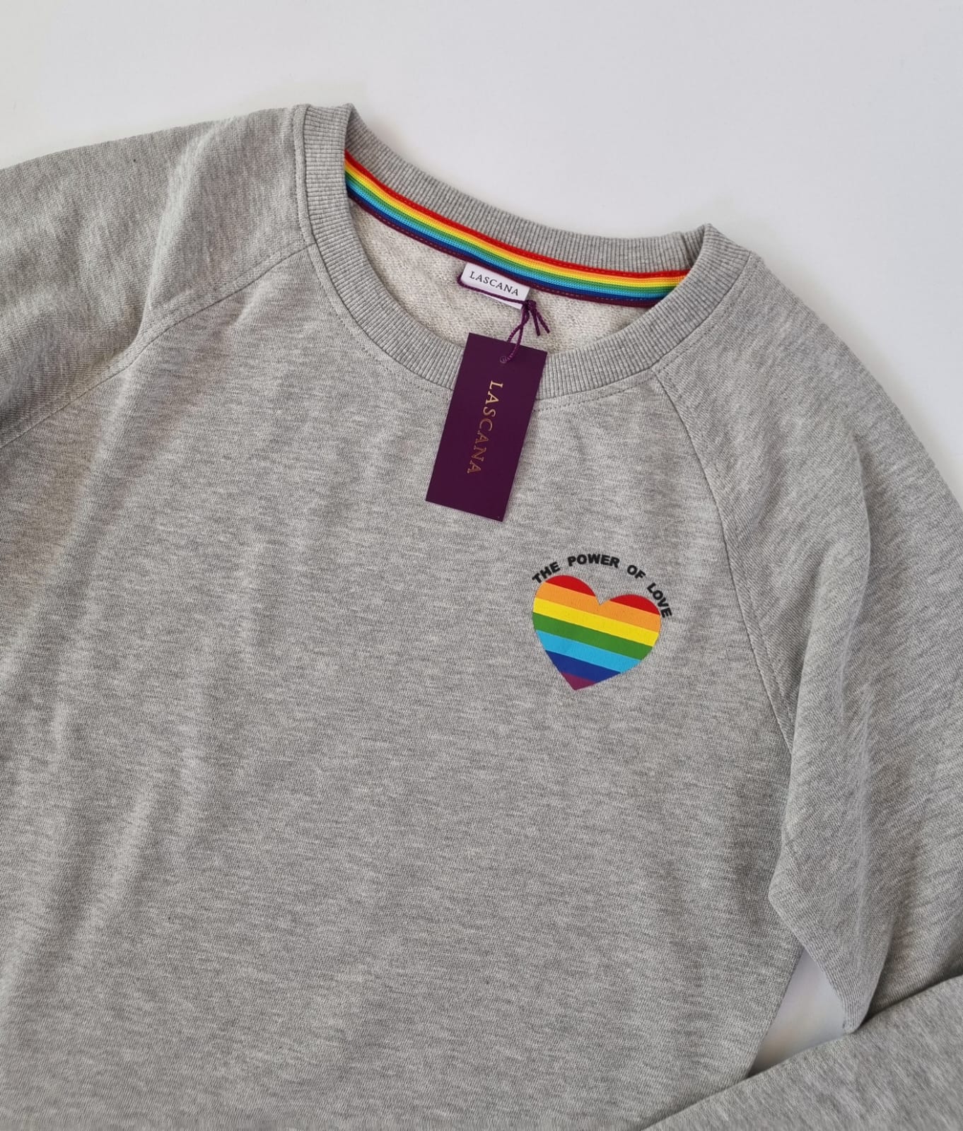 Lascana Pullover Grau Regenbogen