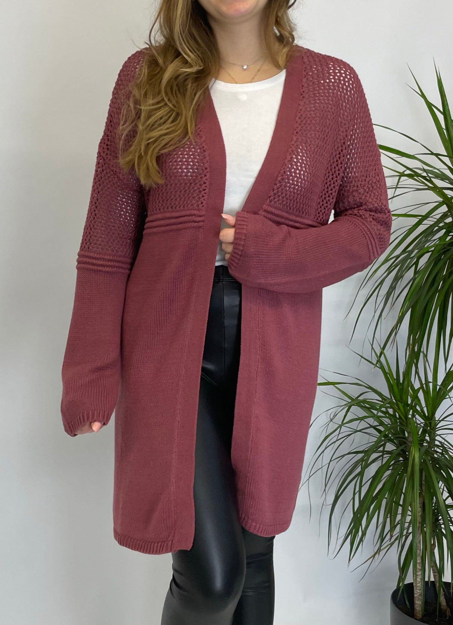Lascana Cardigan bordeaux 36/38/40/42