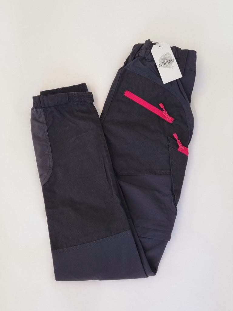 Scandi Nomad Wanderhose schwarz pink Arbeitshose