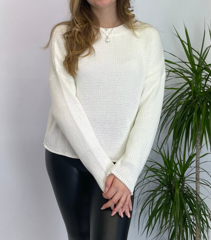 Lascana Strickpullover weiß 36/38