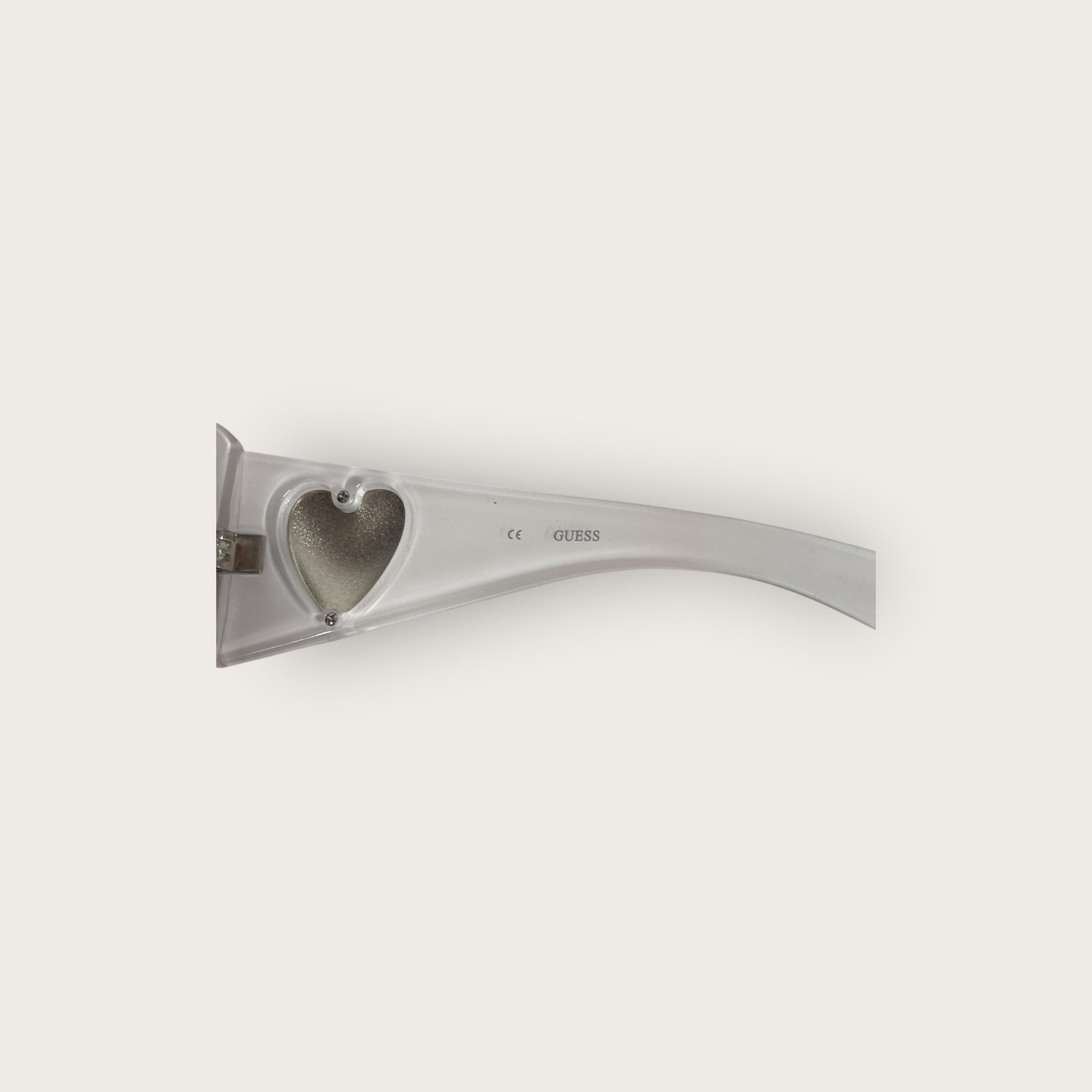 GUESS Sonnenbrille Weiß Silber