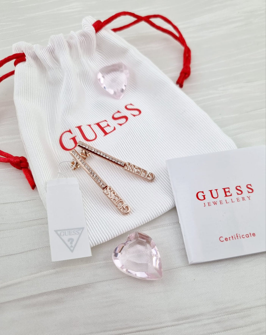 GUESS Ohrstecker rosegold