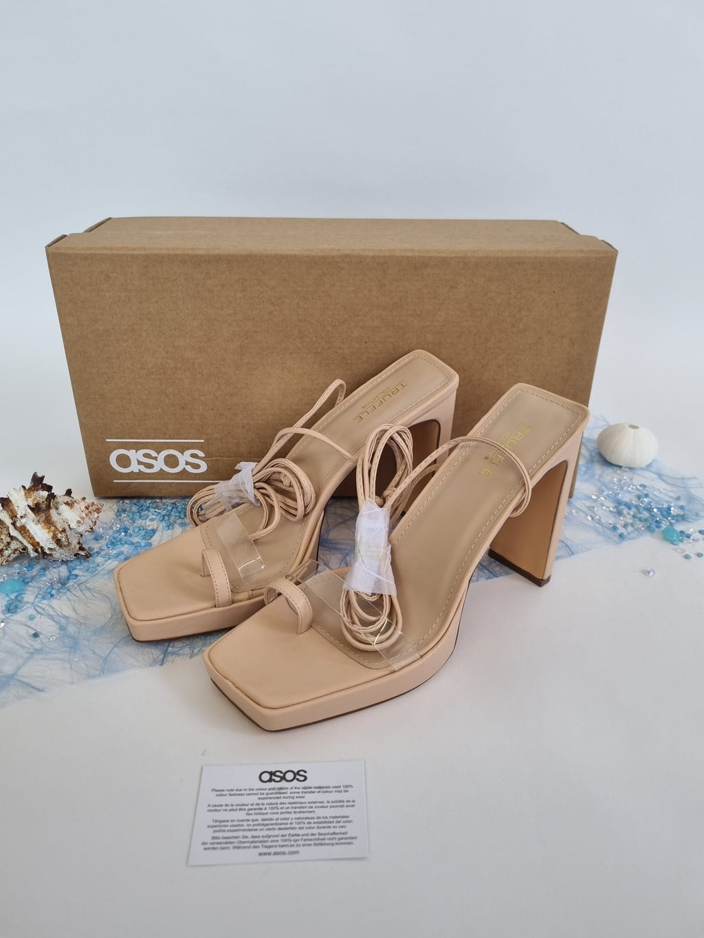 Asos High Heels mit Schnürung beige 41 Truffle Collection