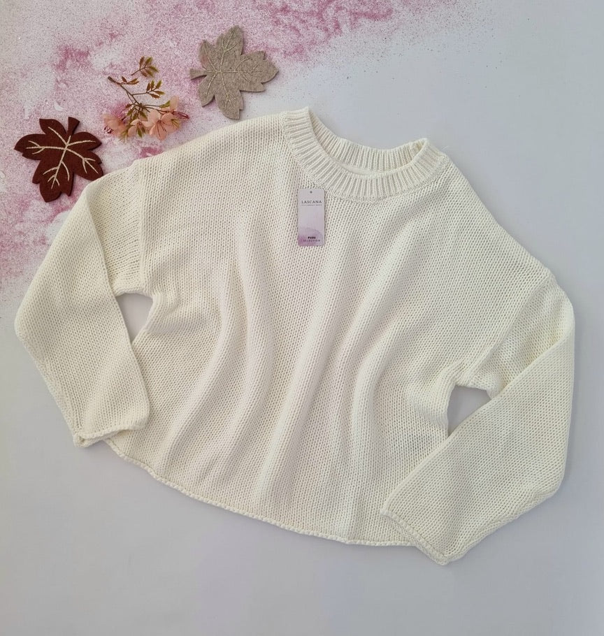 Lascana Strickpullover weiß 36/38