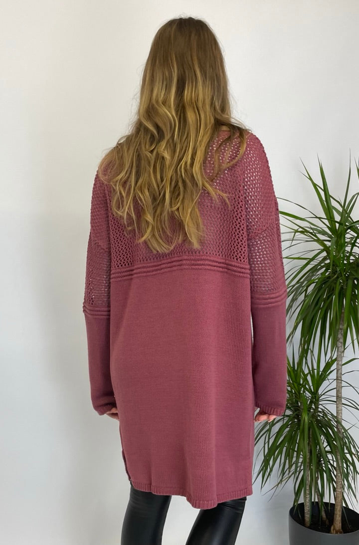 Lascana Cardigan bordeaux 36/38/40/42