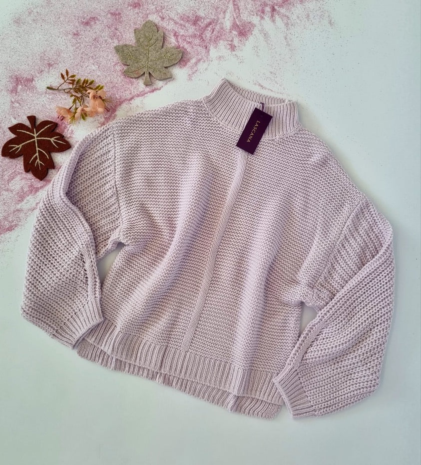 Lascana Rollkragenpullover Flieder 36/38