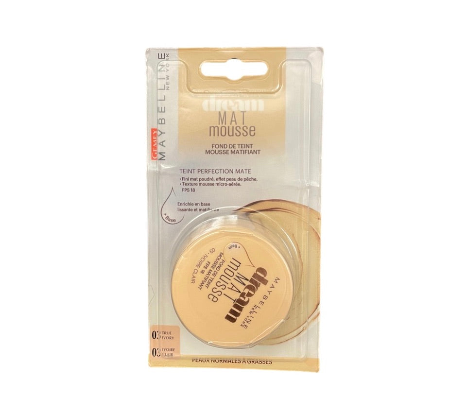 Maybelline Dream Mat Mousse 03 Ivory Claire