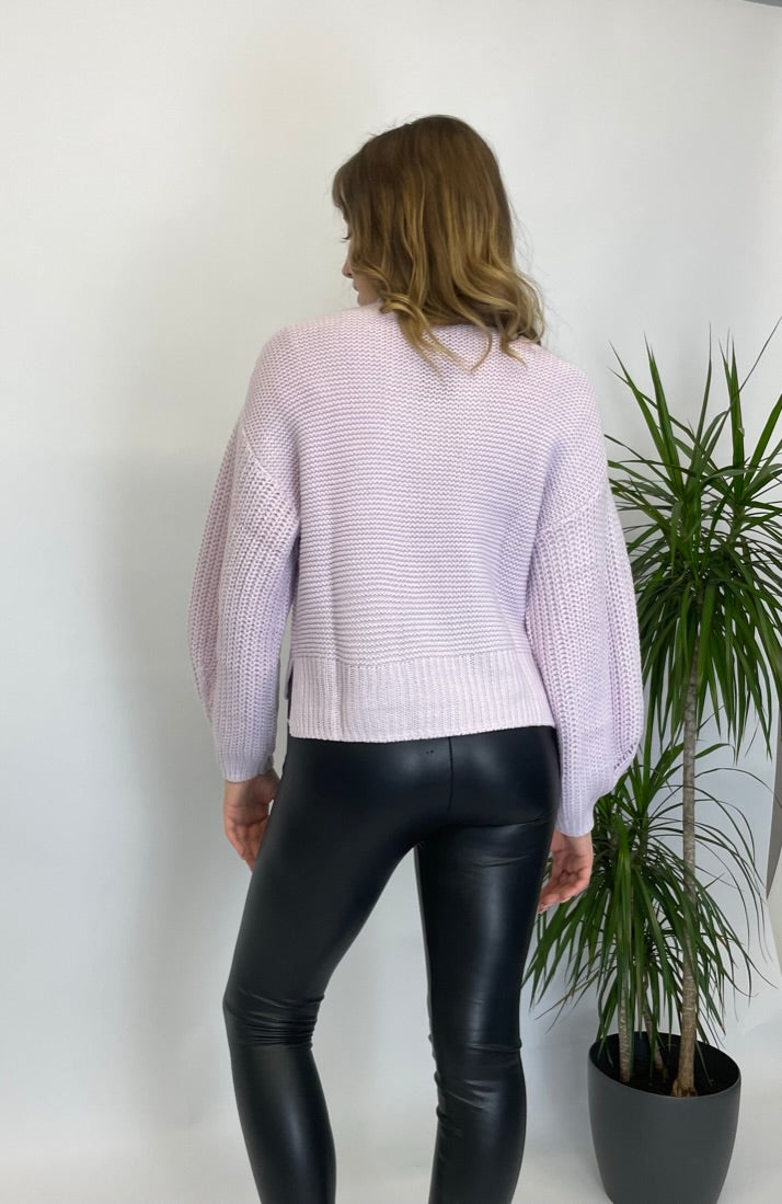 Lascana Rollkragenpullover Flieder 36/38