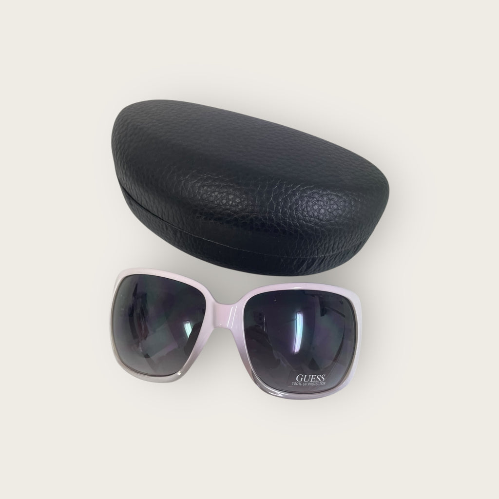 GUESS Sonnenbrille Weiß Silber