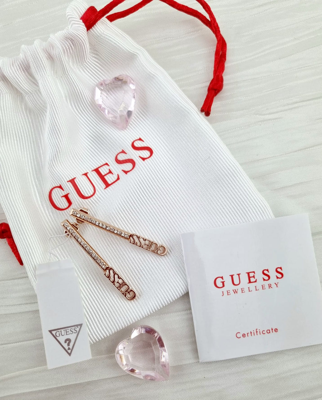 GUESS Ohrstecker rosegold