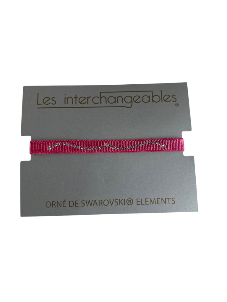 LES INTERCHANGEABLES Armband Rose Bonbon