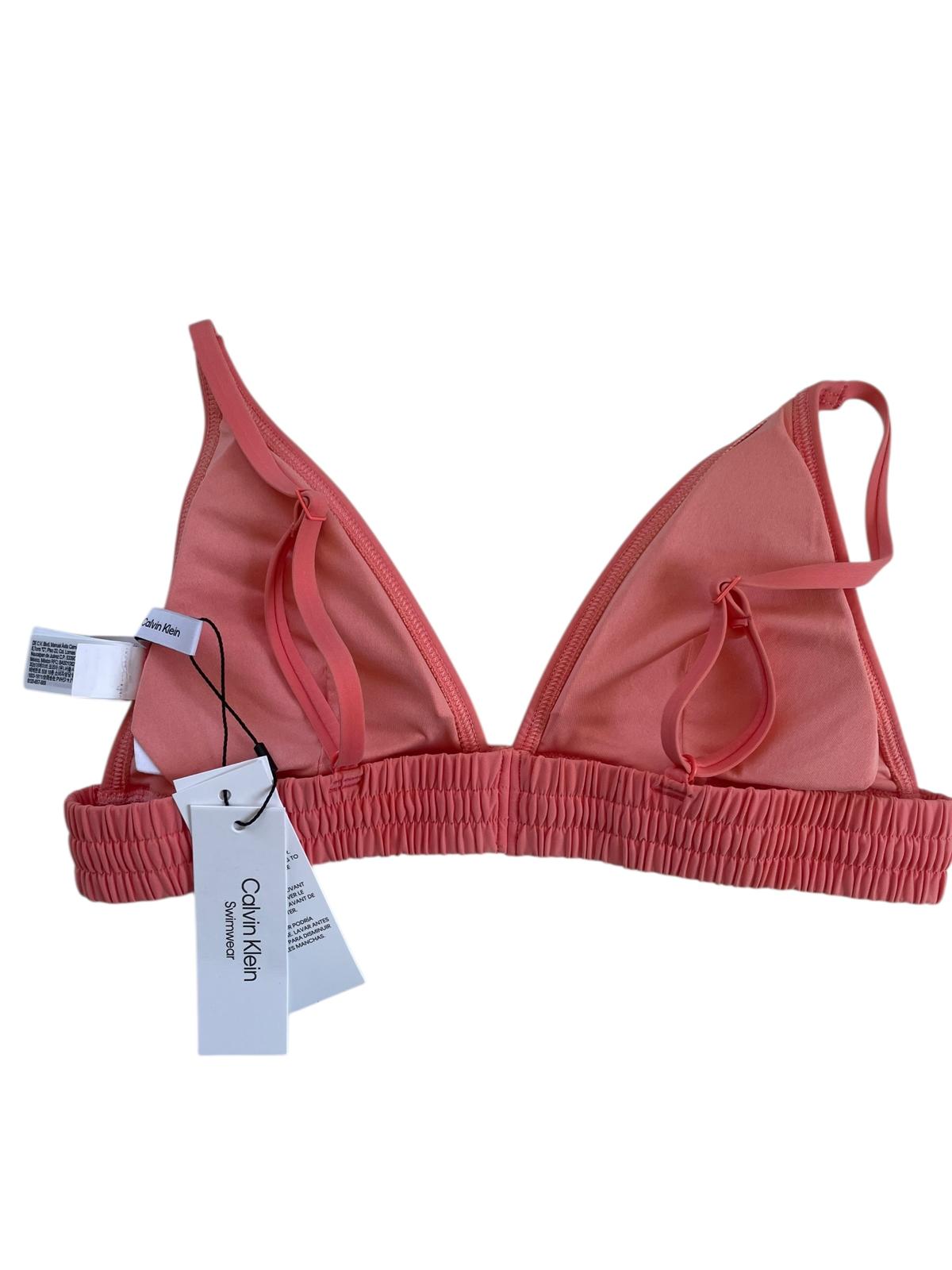 CALVIN KLEIN Bikini Top Peach M