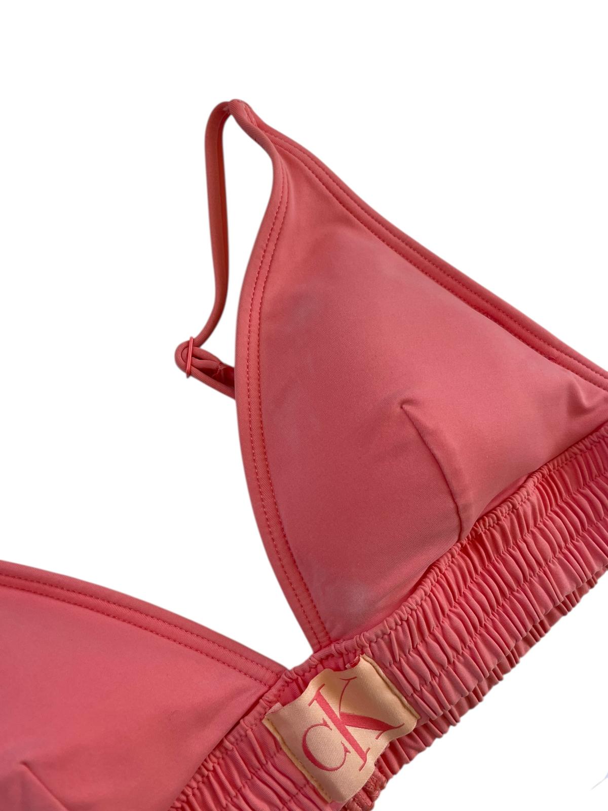 CALVIN KLEIN Bikini Top Peach M