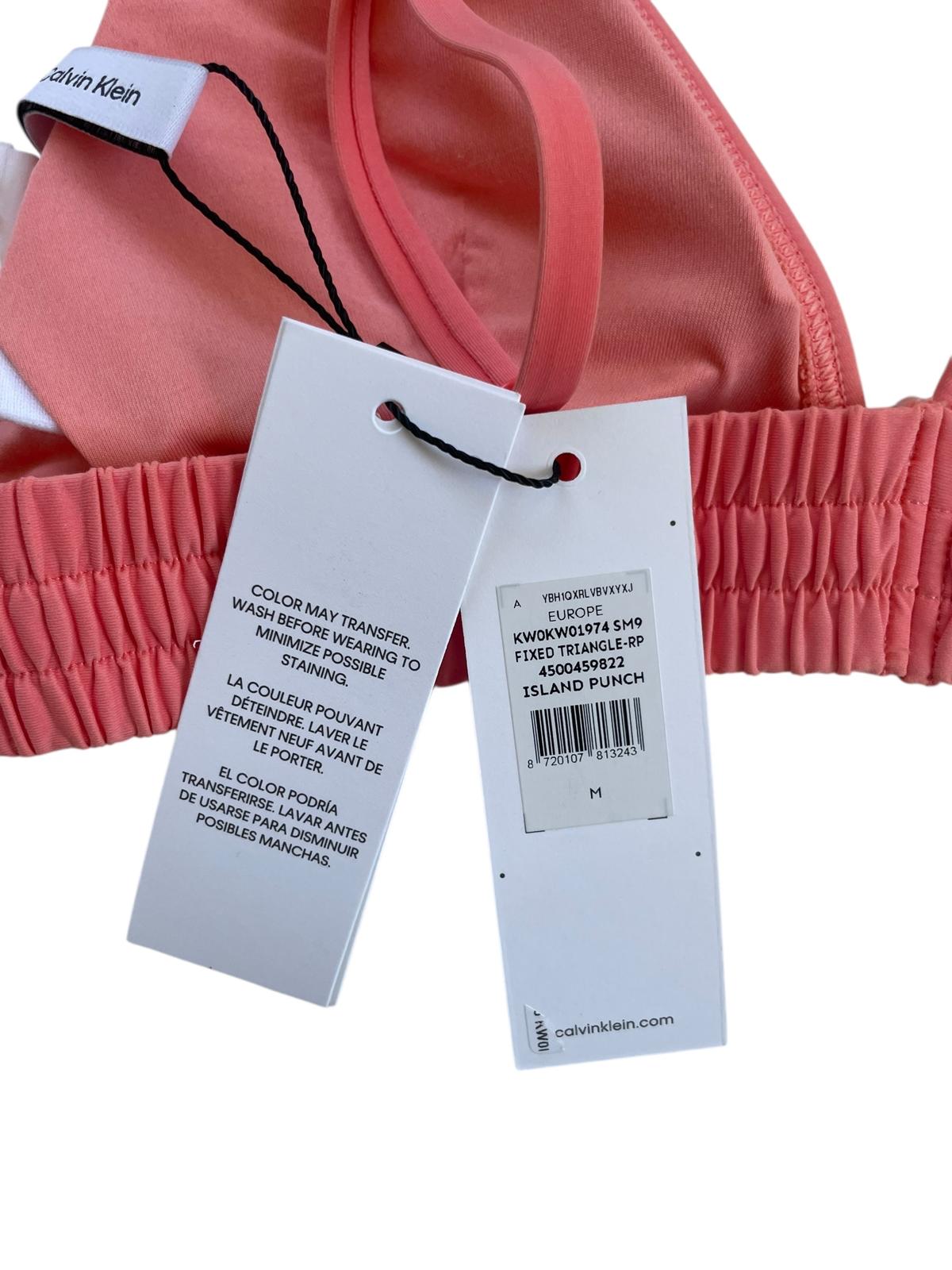 CALVIN KLEIN Bikini Top Peach M