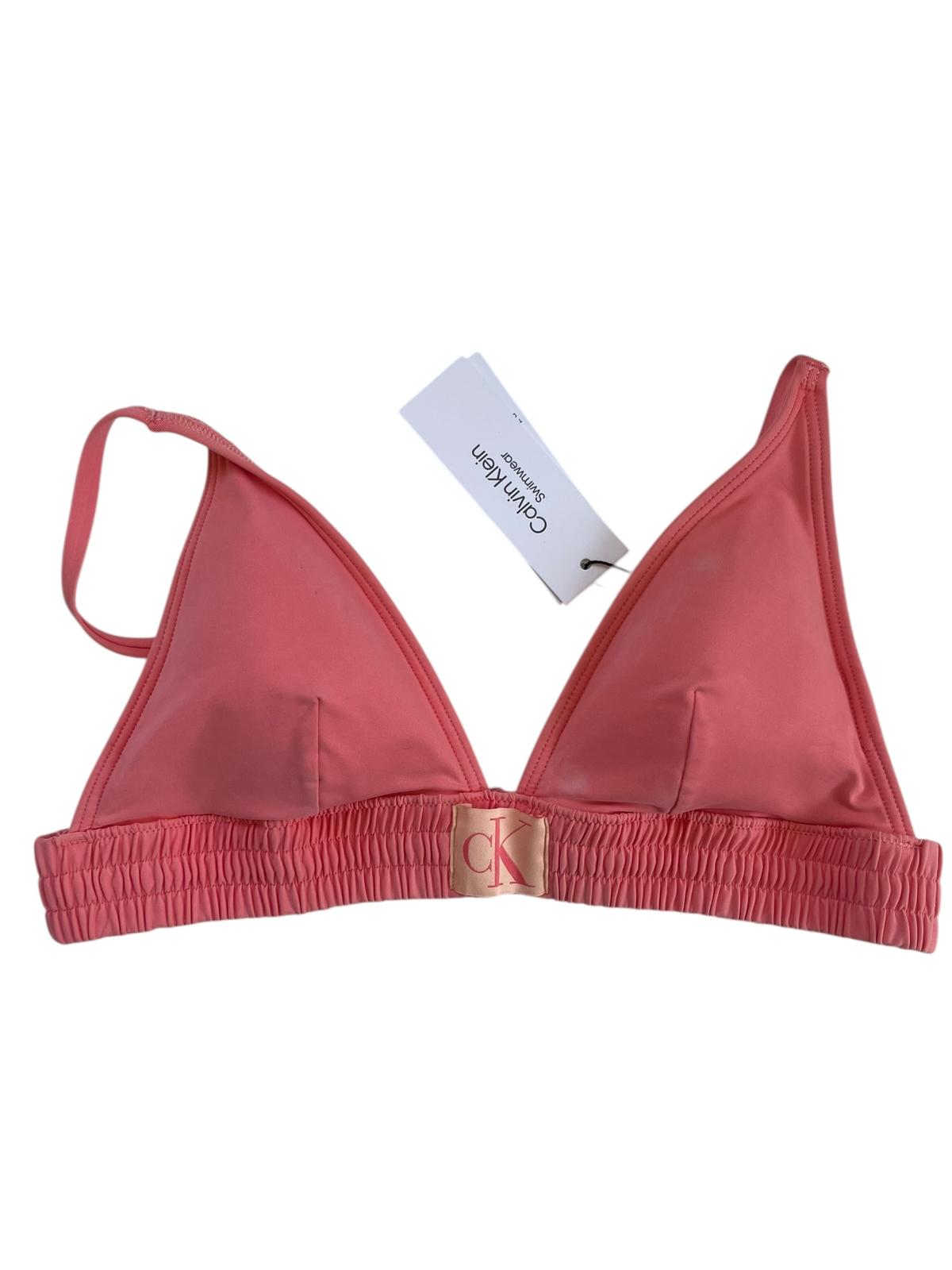 CALVIN KLEIN Bikini Top Peach M