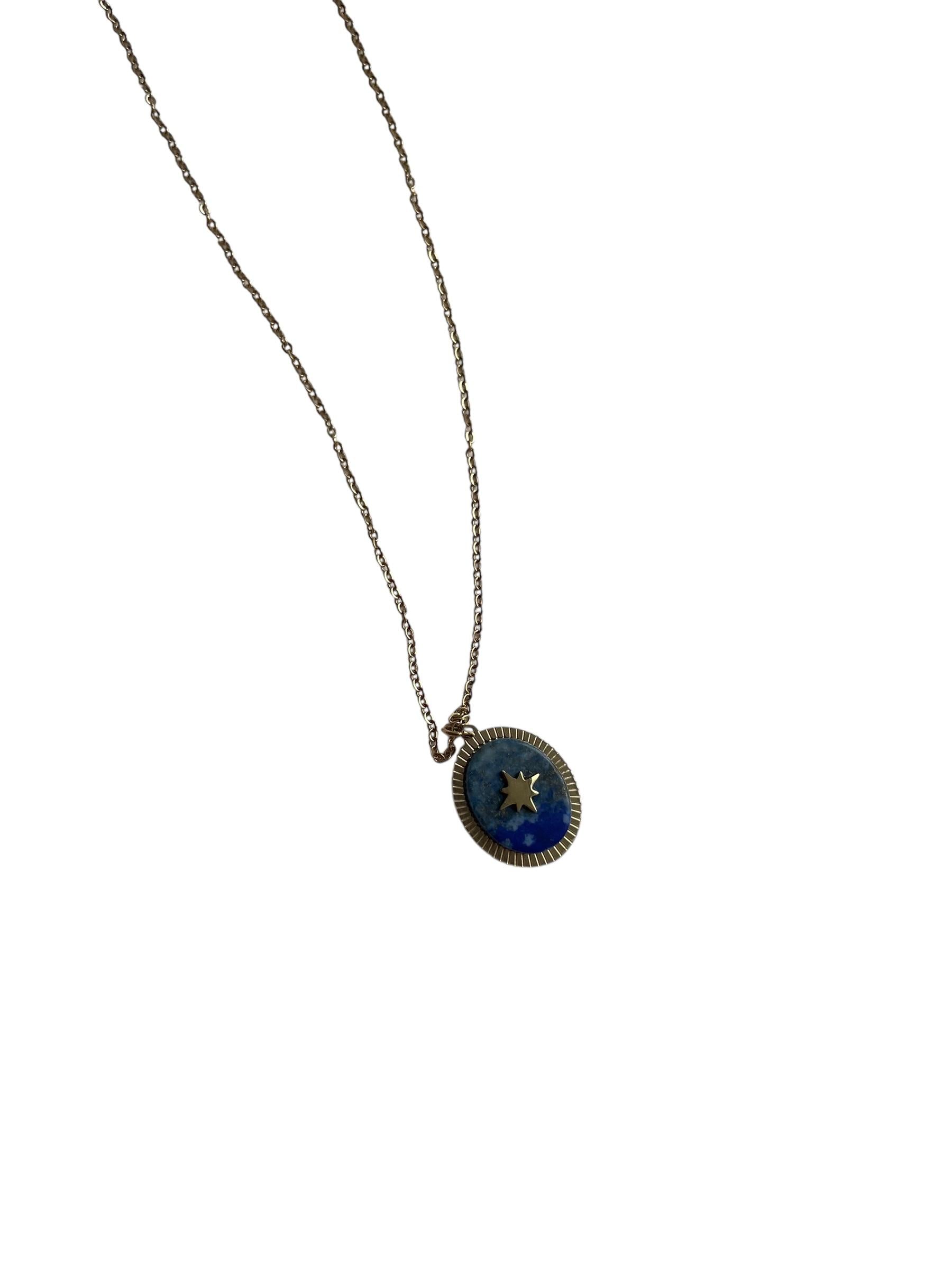 COLLECTION IRL Kette blauer Anhänger mit Stern
