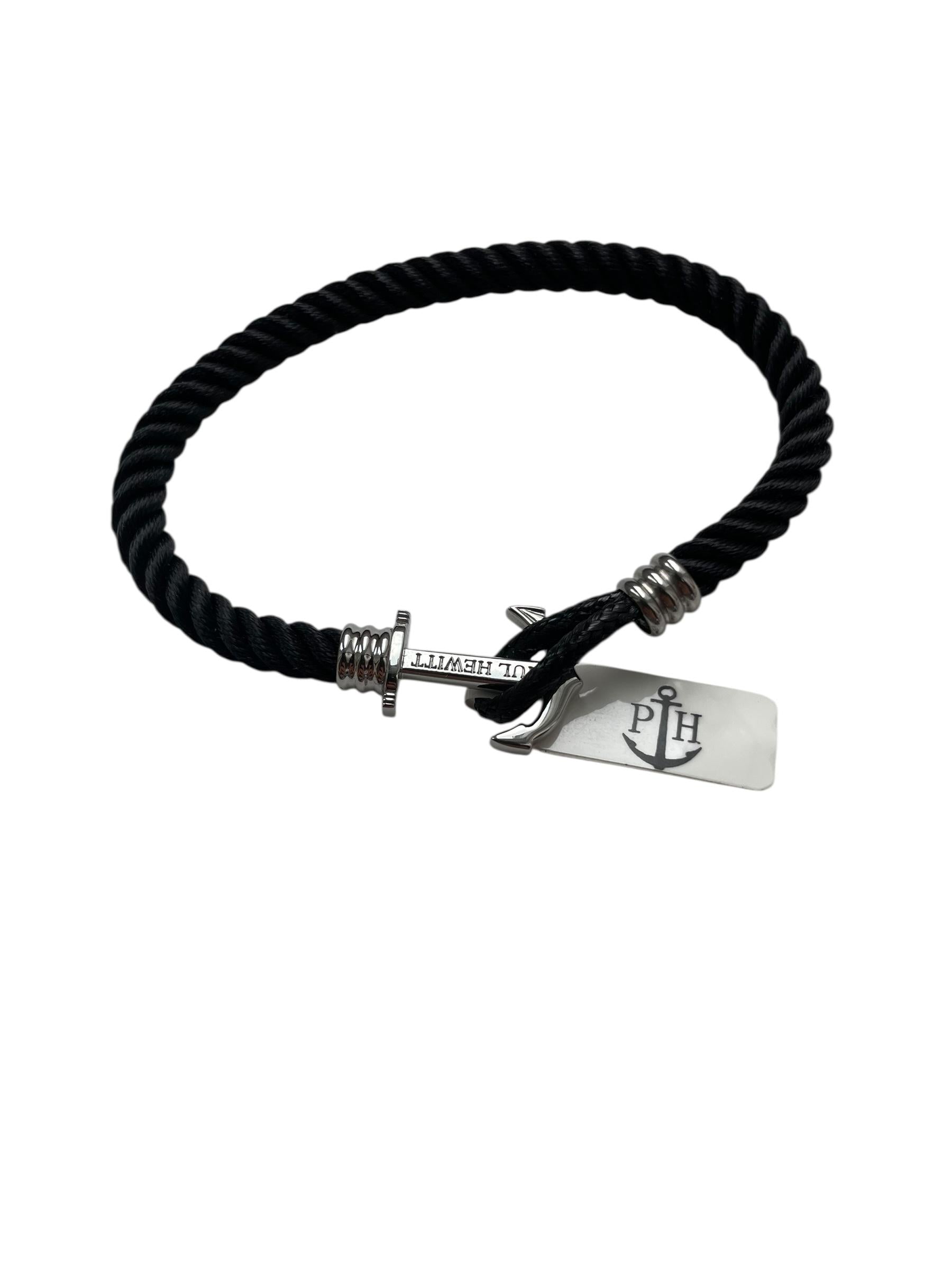 PAUL HEWITT Armband Schwarz-Silber