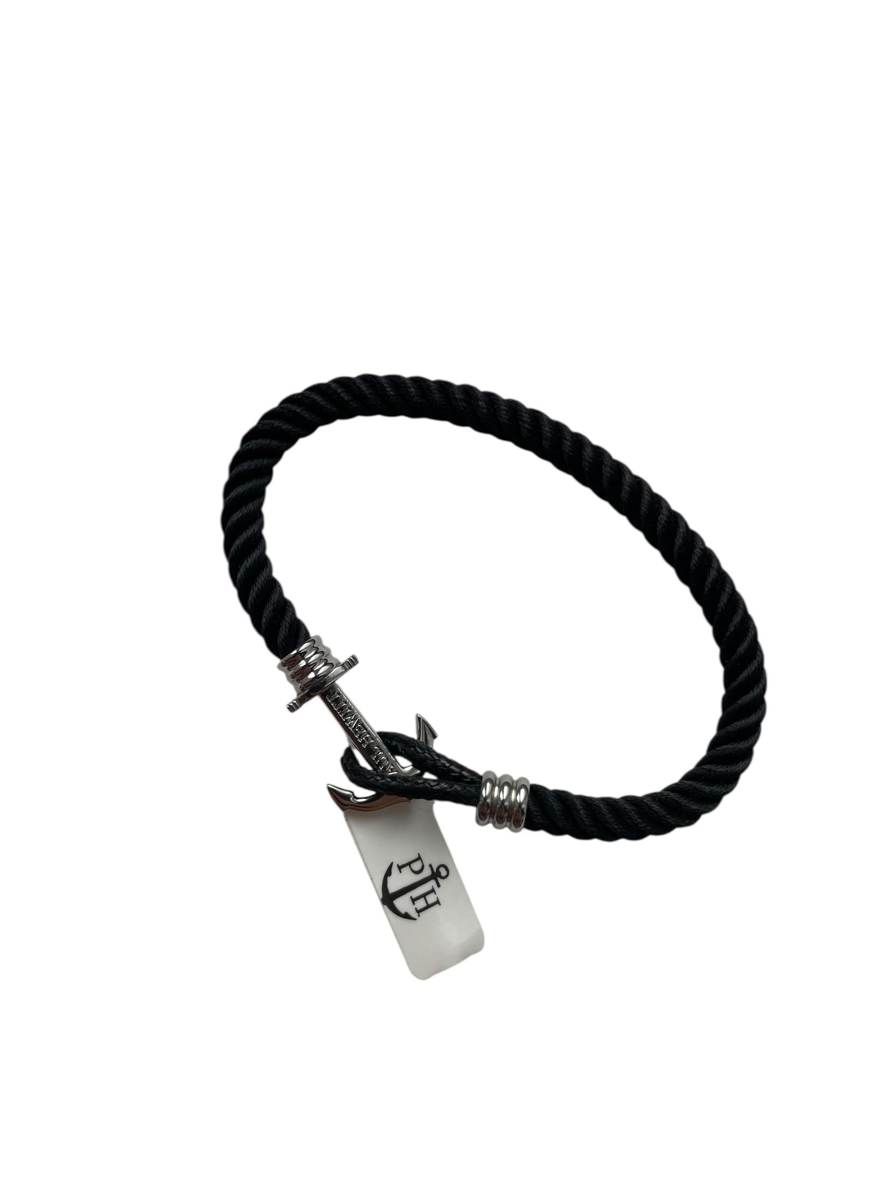 PAUL HEWITT Armband Schwarz-Silber