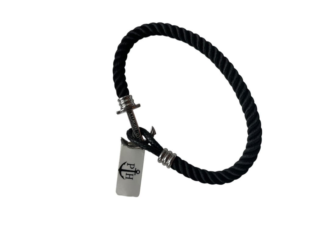 PAUL HEWITT Armband Schwarz-Silber
