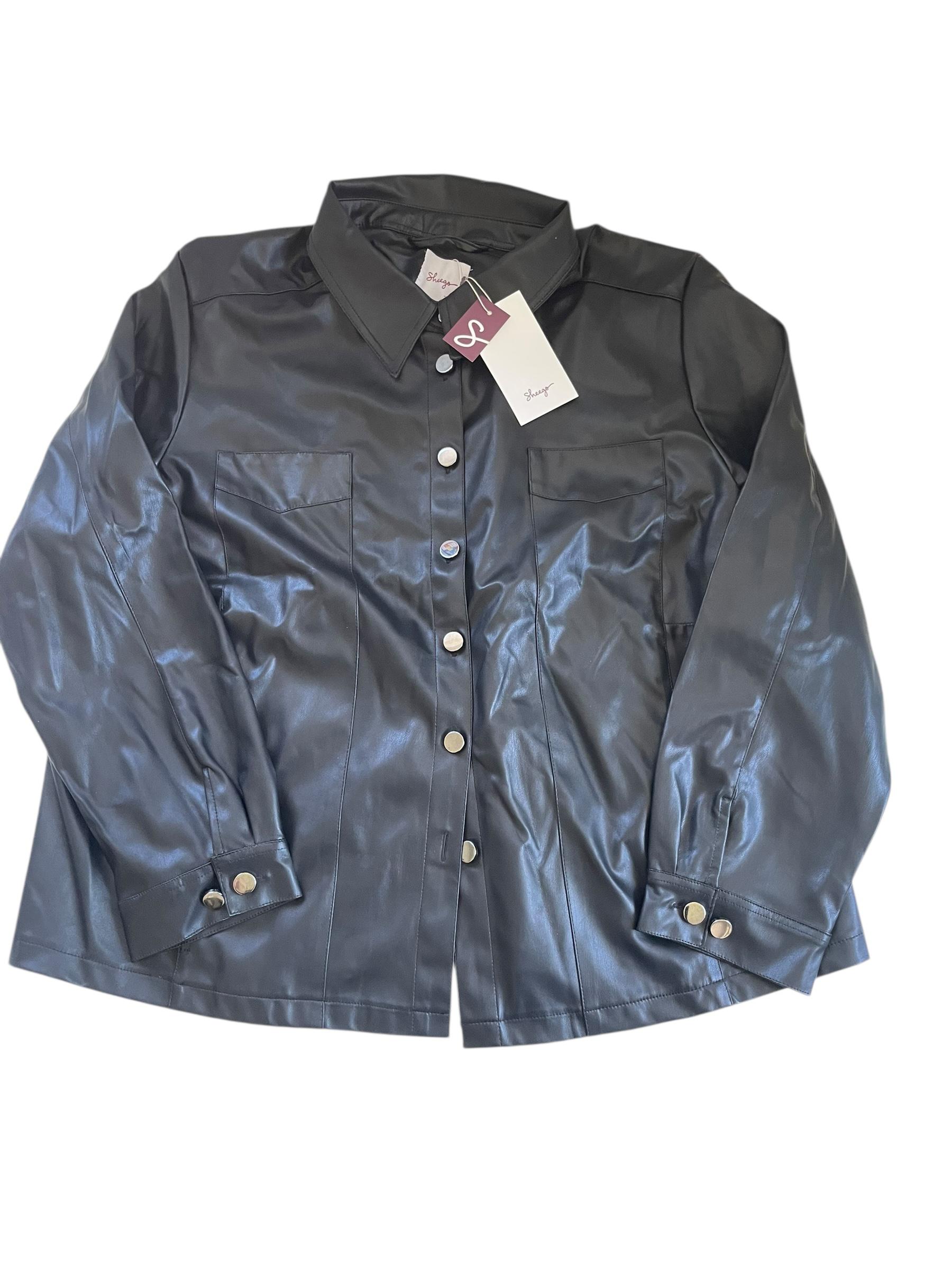 SHEEGO Jacke mit Lederoptik 52