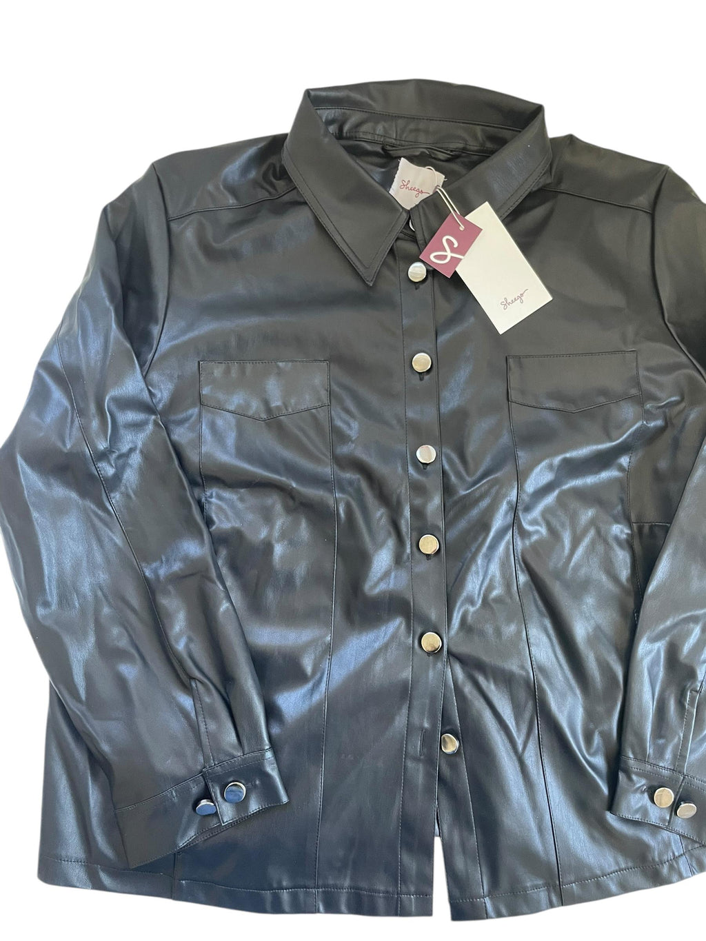 SHEEGO Jacke mit Lederoptik 52