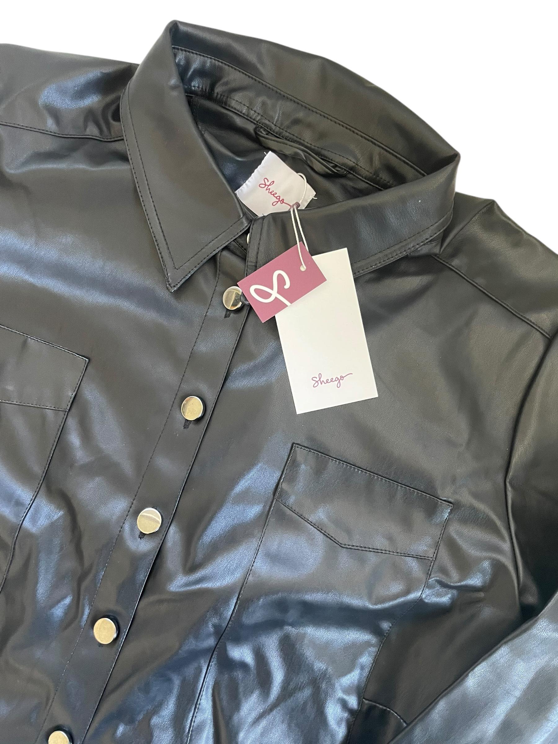 SHEEGO Jacke mit Lederoptik 52