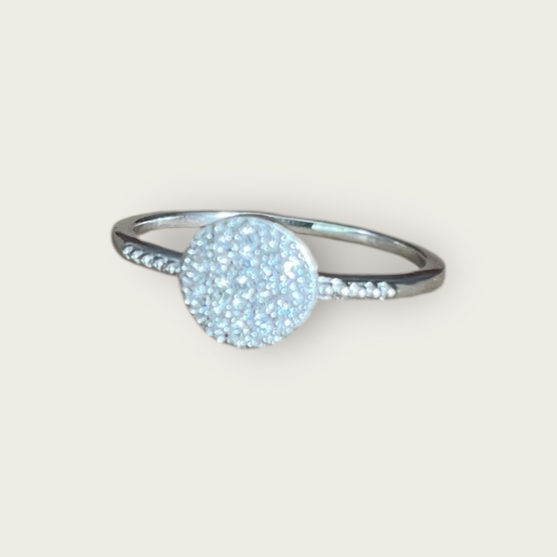 Ring 925 Silber mit Steinchen 54