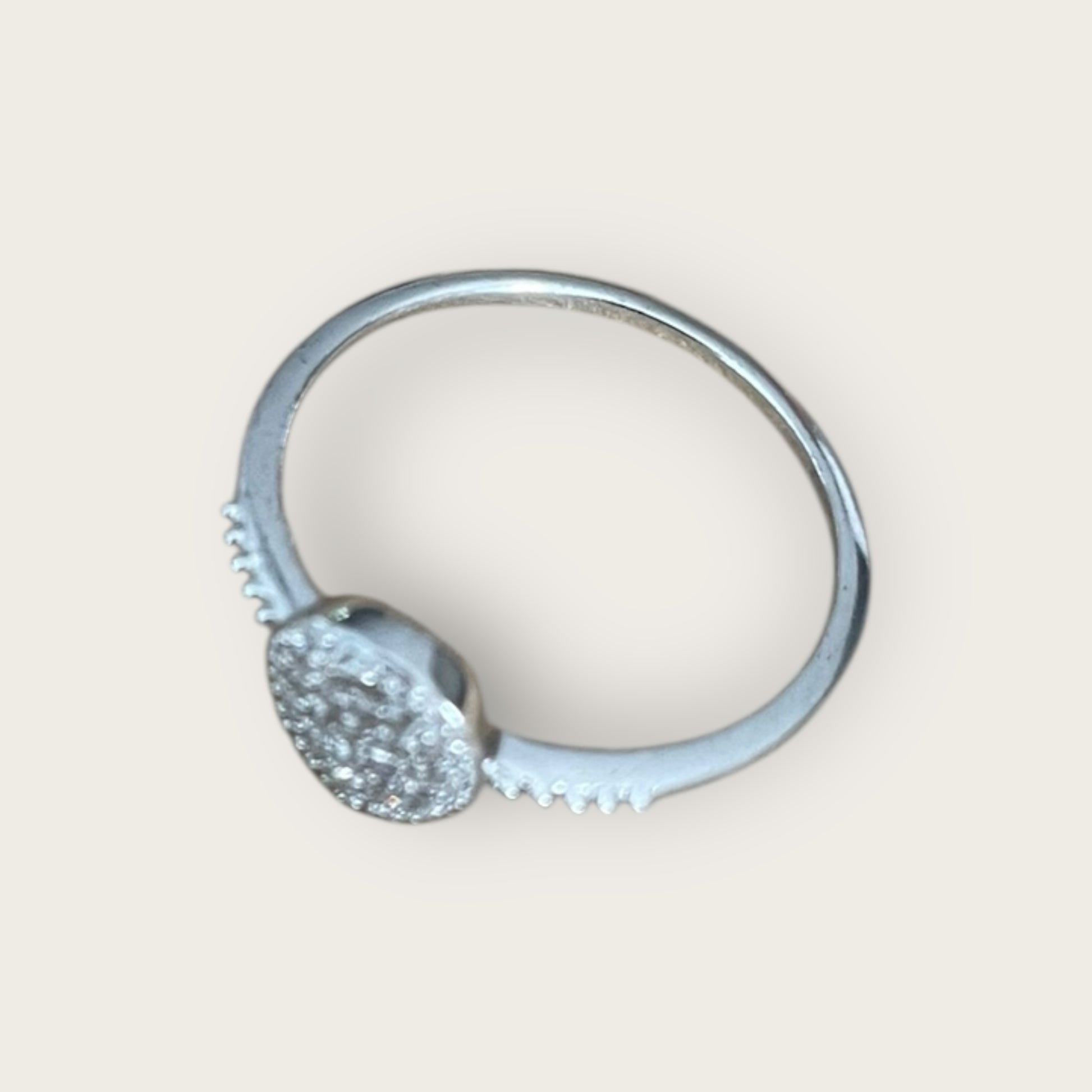Ring 925 Silber mit Steinchen 54