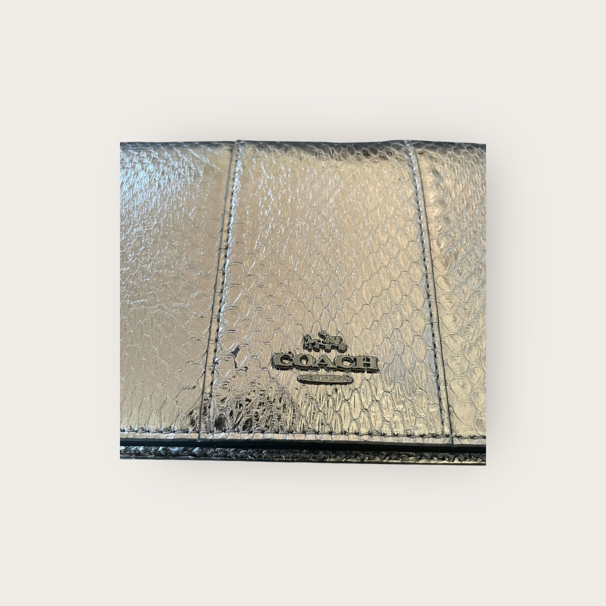 COACH Umhängetasche Silber-Schwarz