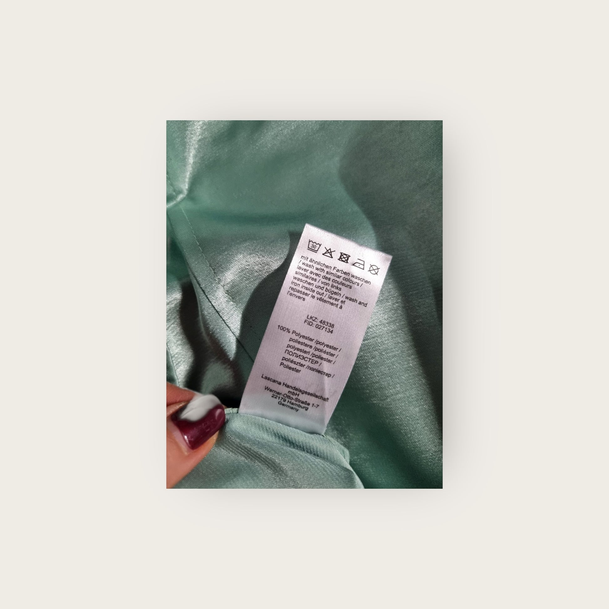 LASCANA Rock türkis knielang