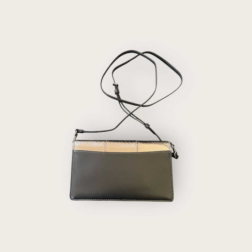 COACH Umhängetasche Silber-Schwarz