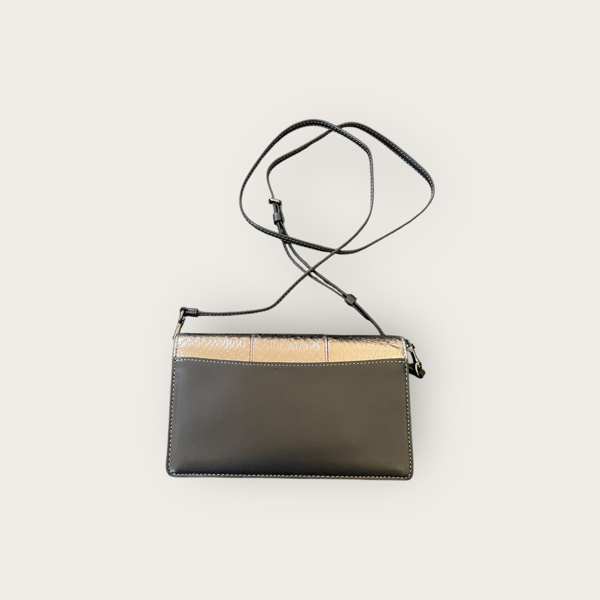 COACH Umhängetasche Silber-Schwarz