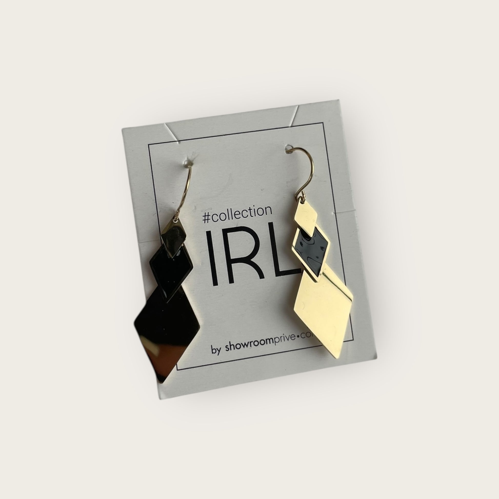 COLLECTION IRL Ohrringe Gold Schwarz