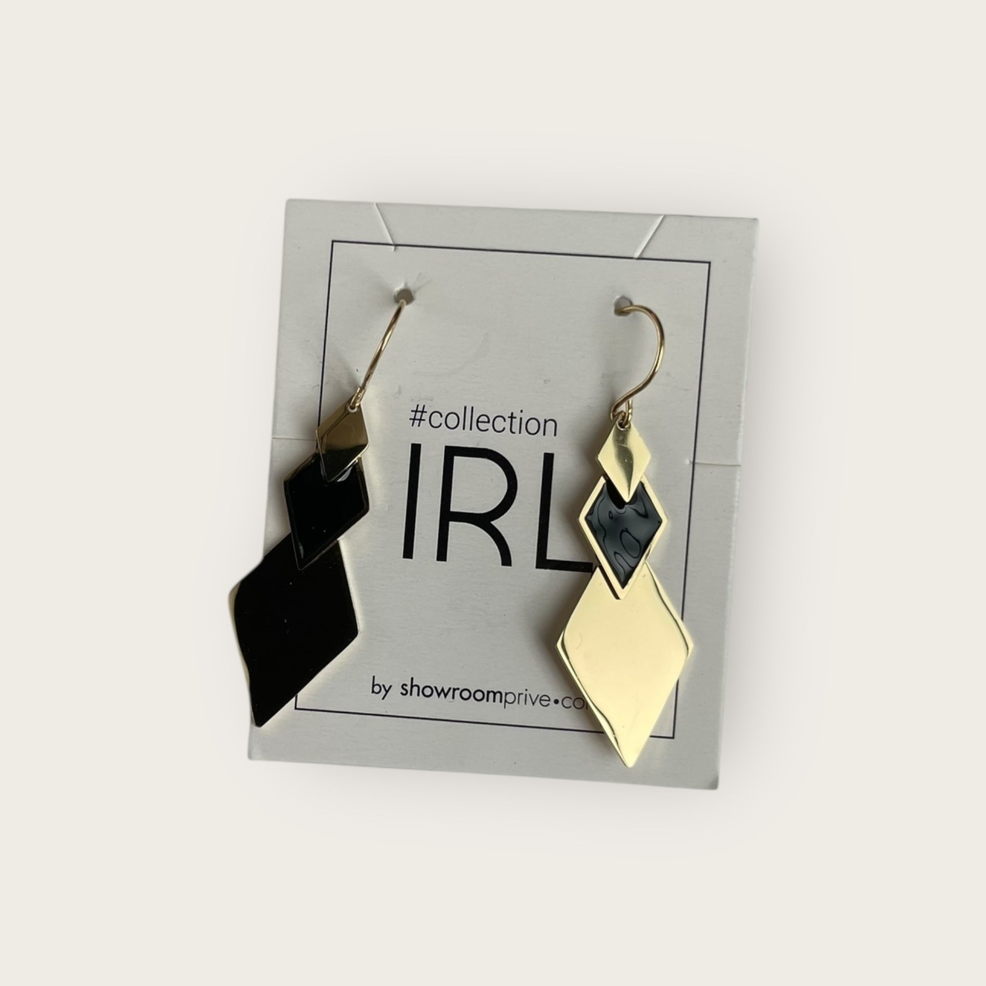COLLECTION IRL Ohrringe Gold Schwarz