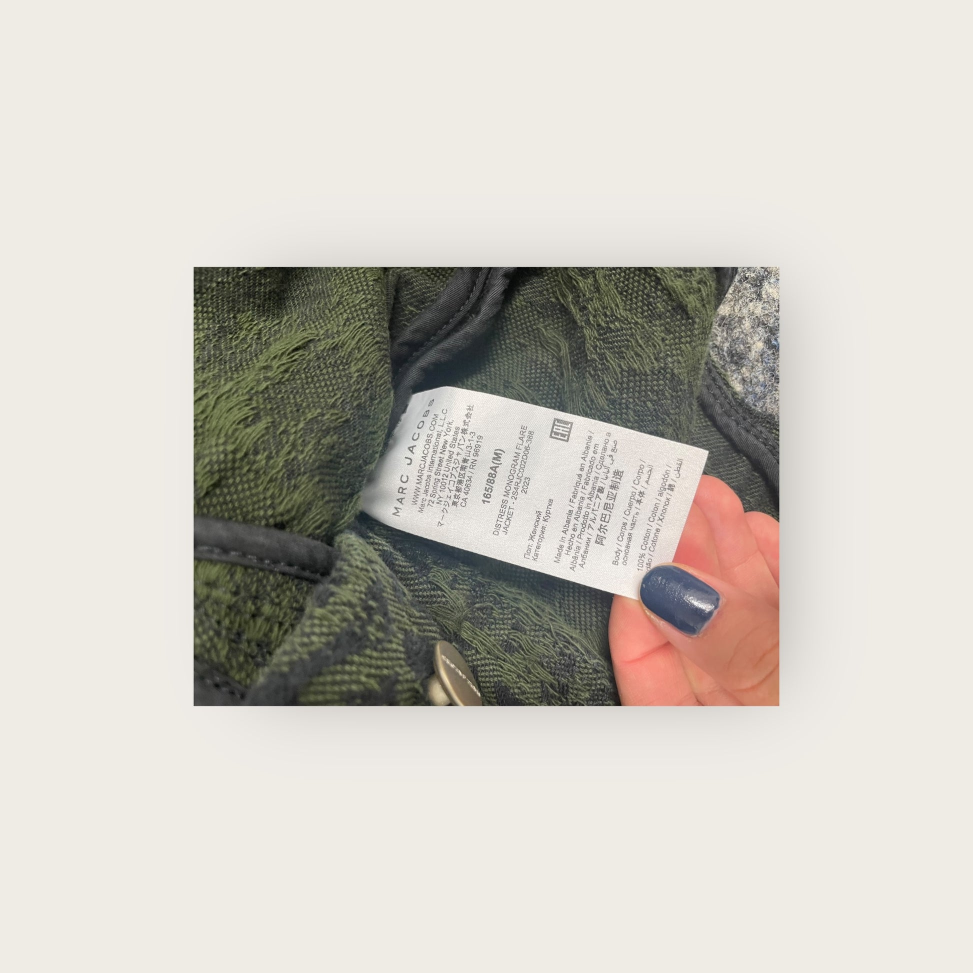 MARC JACOBS Jeansjacke Dunkelgrün XL