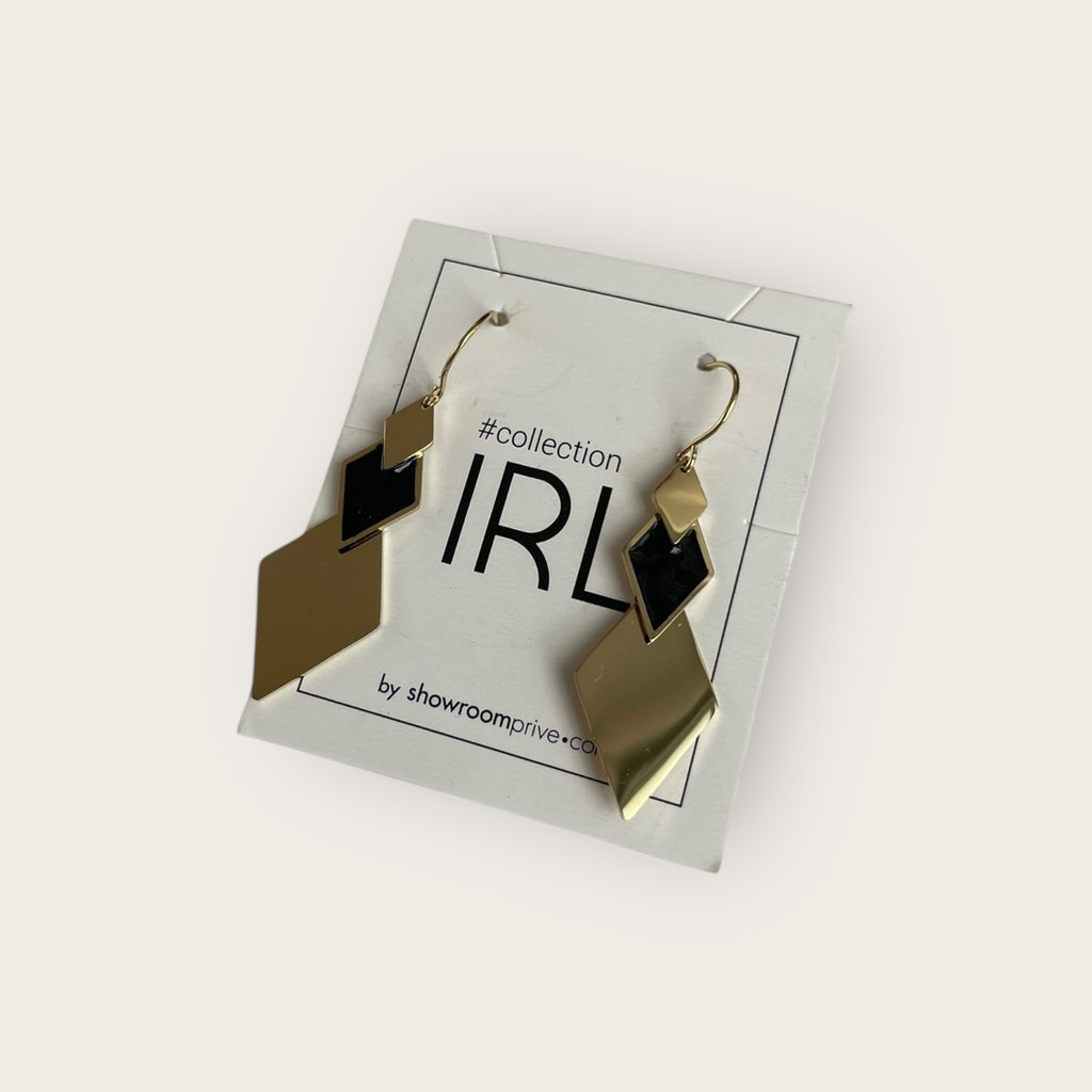 COLLECTION IRL Ohrringe Gold Schwarz