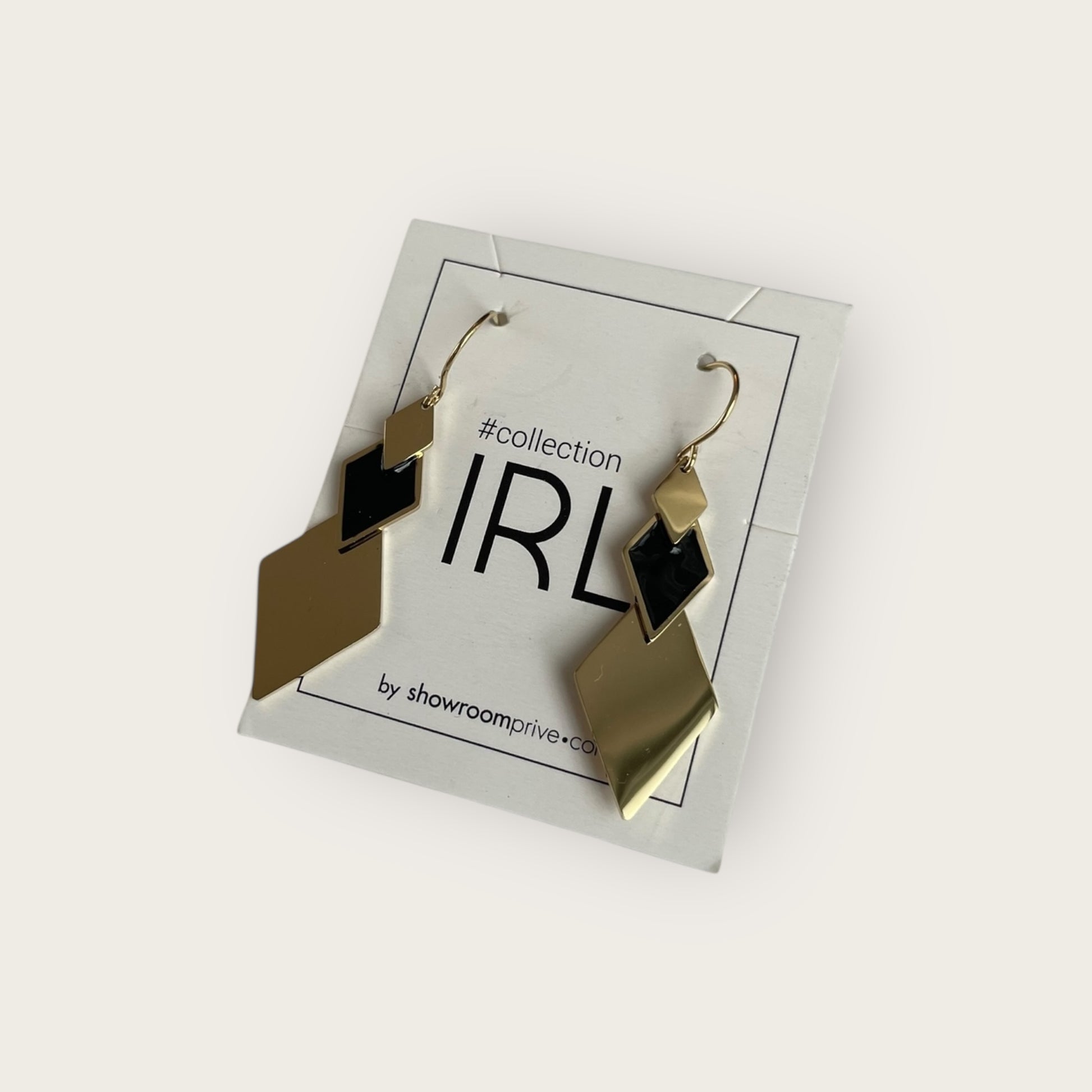 COLLECTION IRL Ohrringe Gold Schwarz