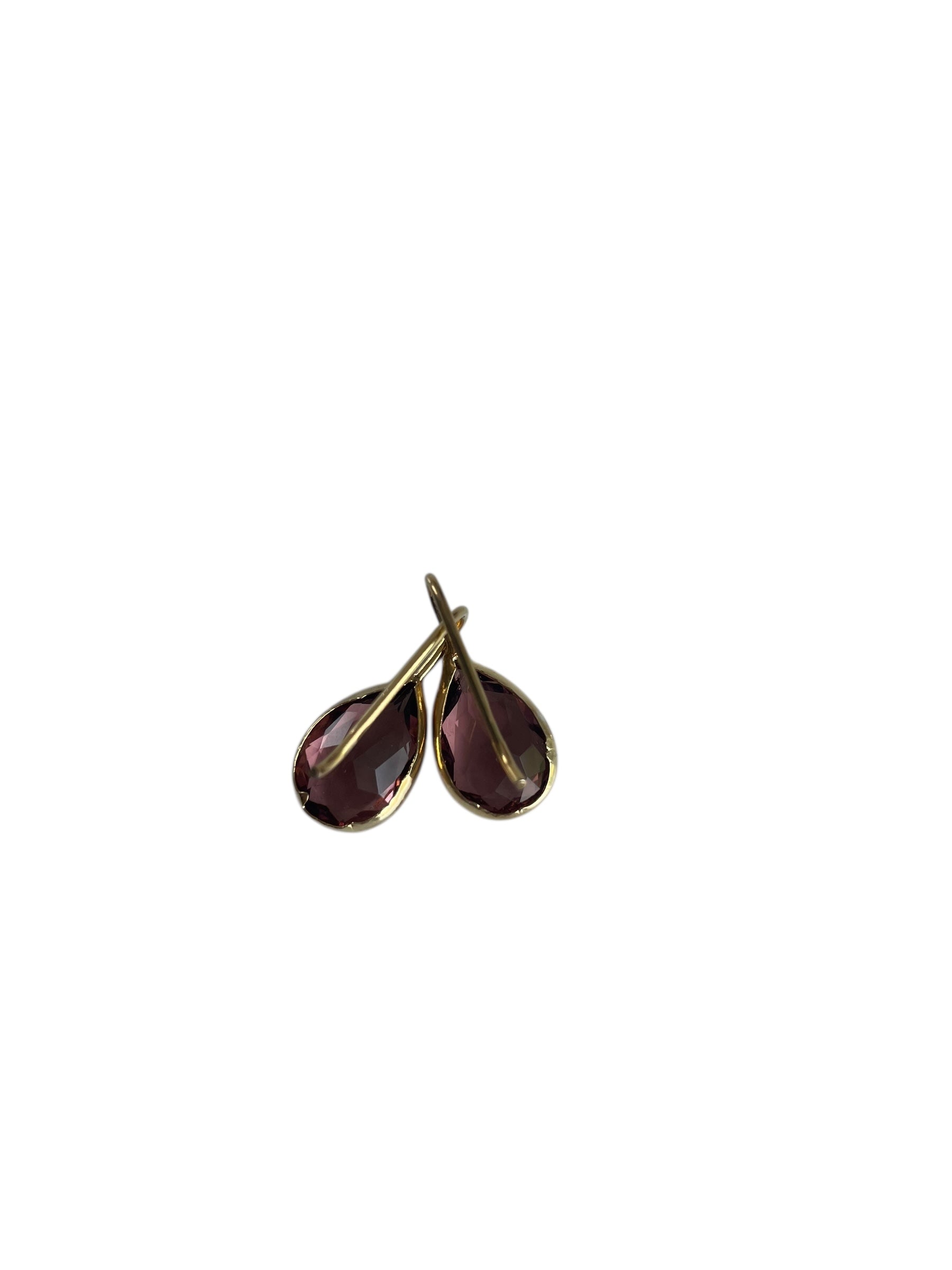 ESSENCE BIJOUX Ohrringe Gold Bordeaux