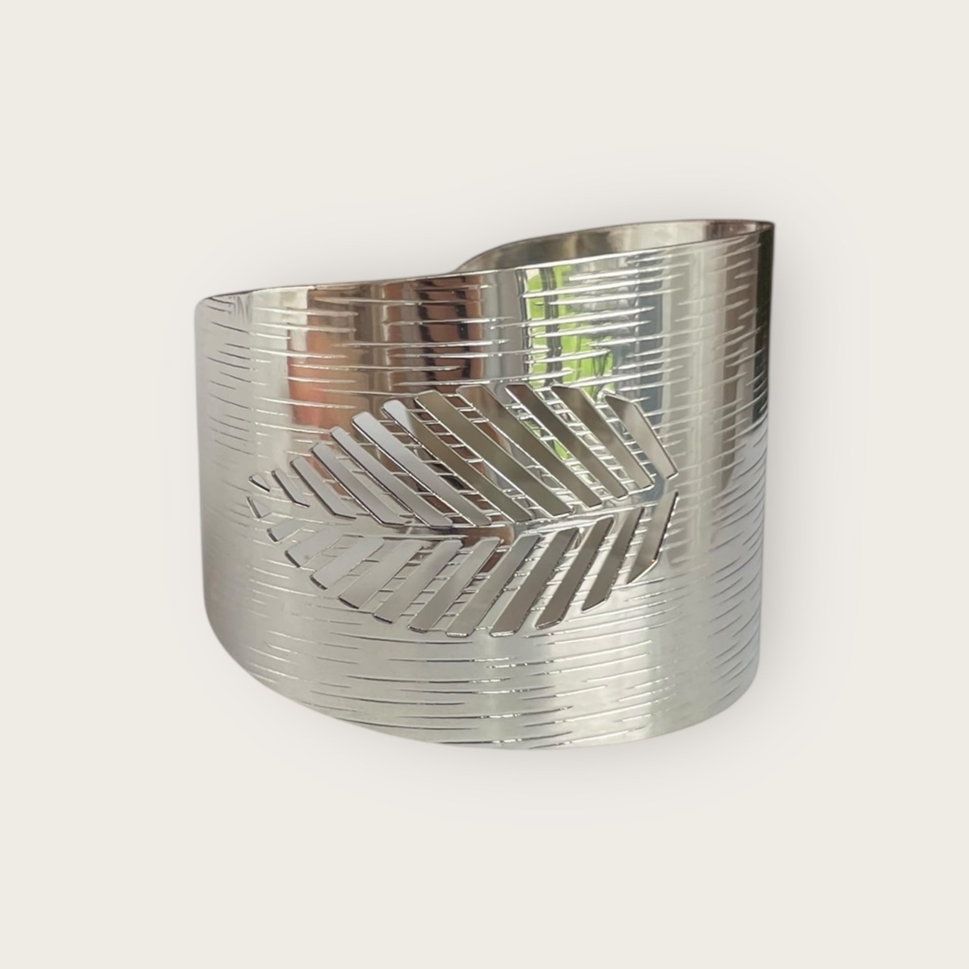 Armreif Silber Feder