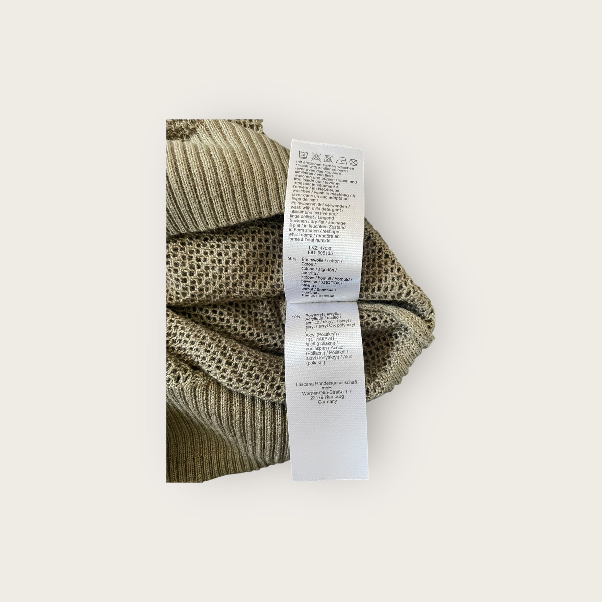 LASCANA Shirt Khaki S/M