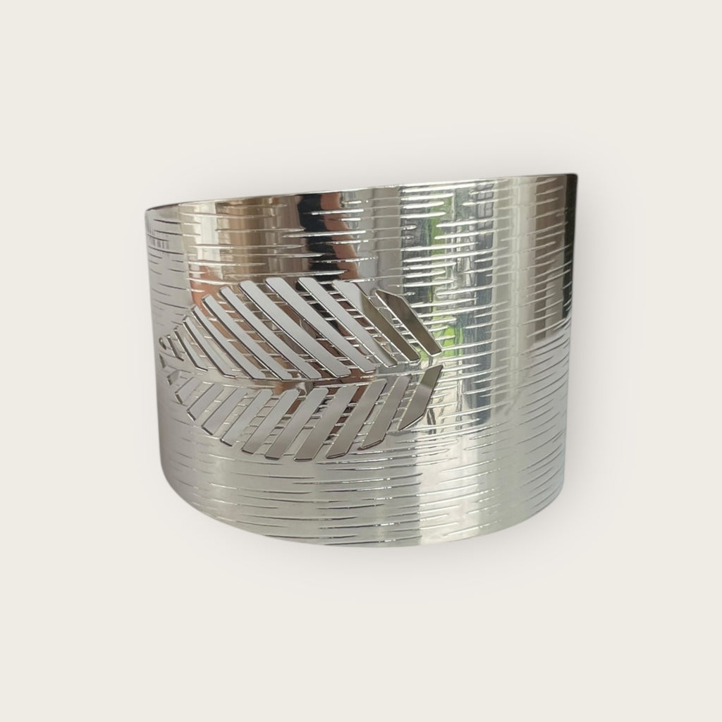 Armreif Silber Feder