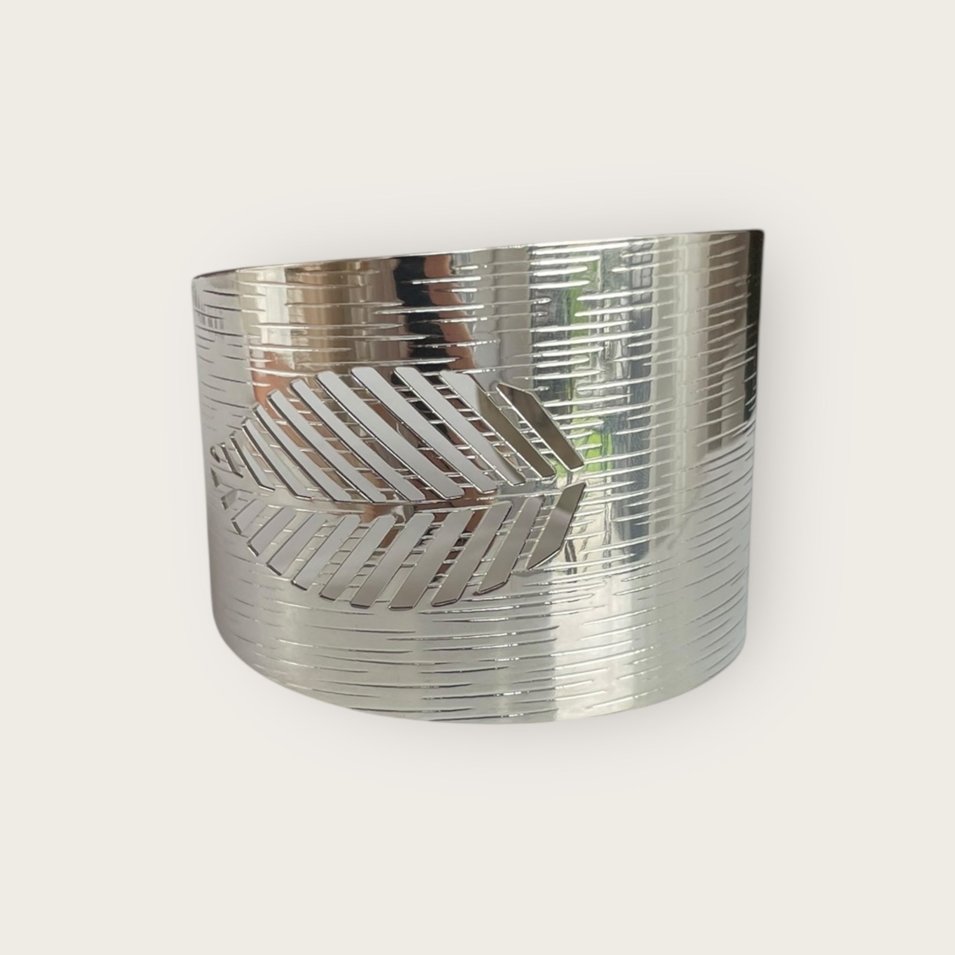 Armreif Silber Feder