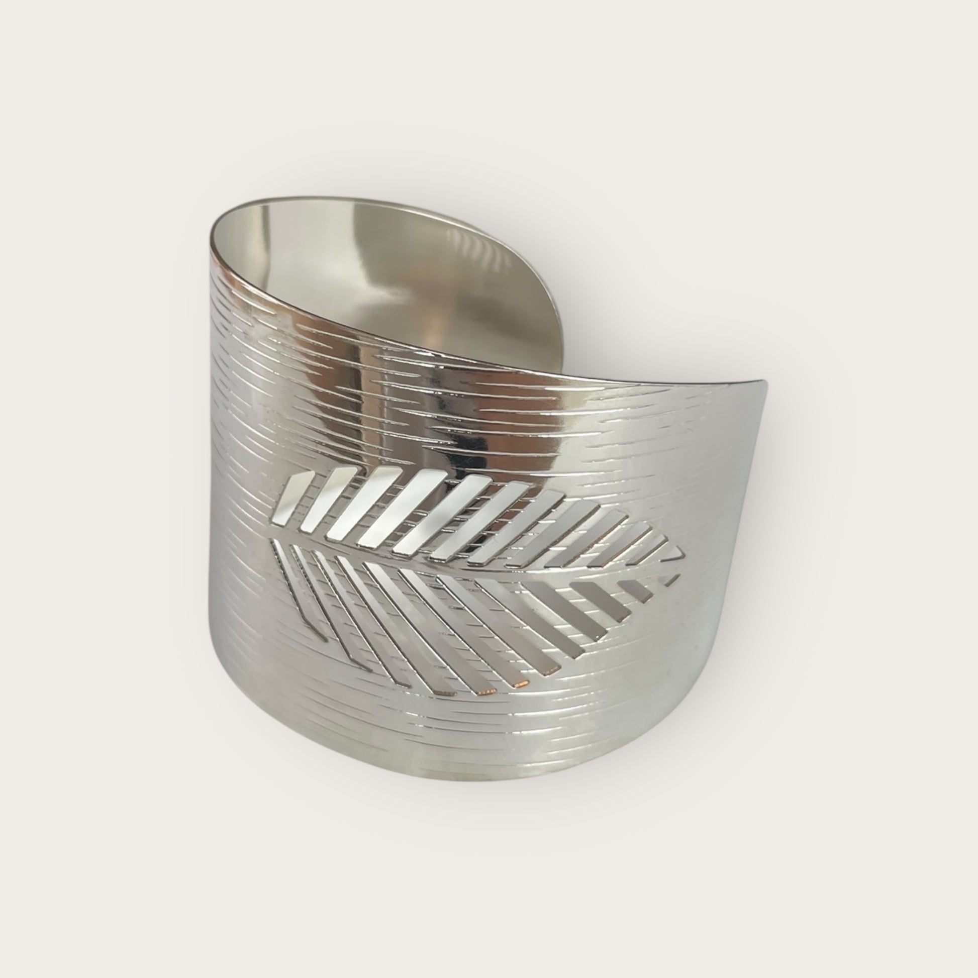 Armreif Silber Feder