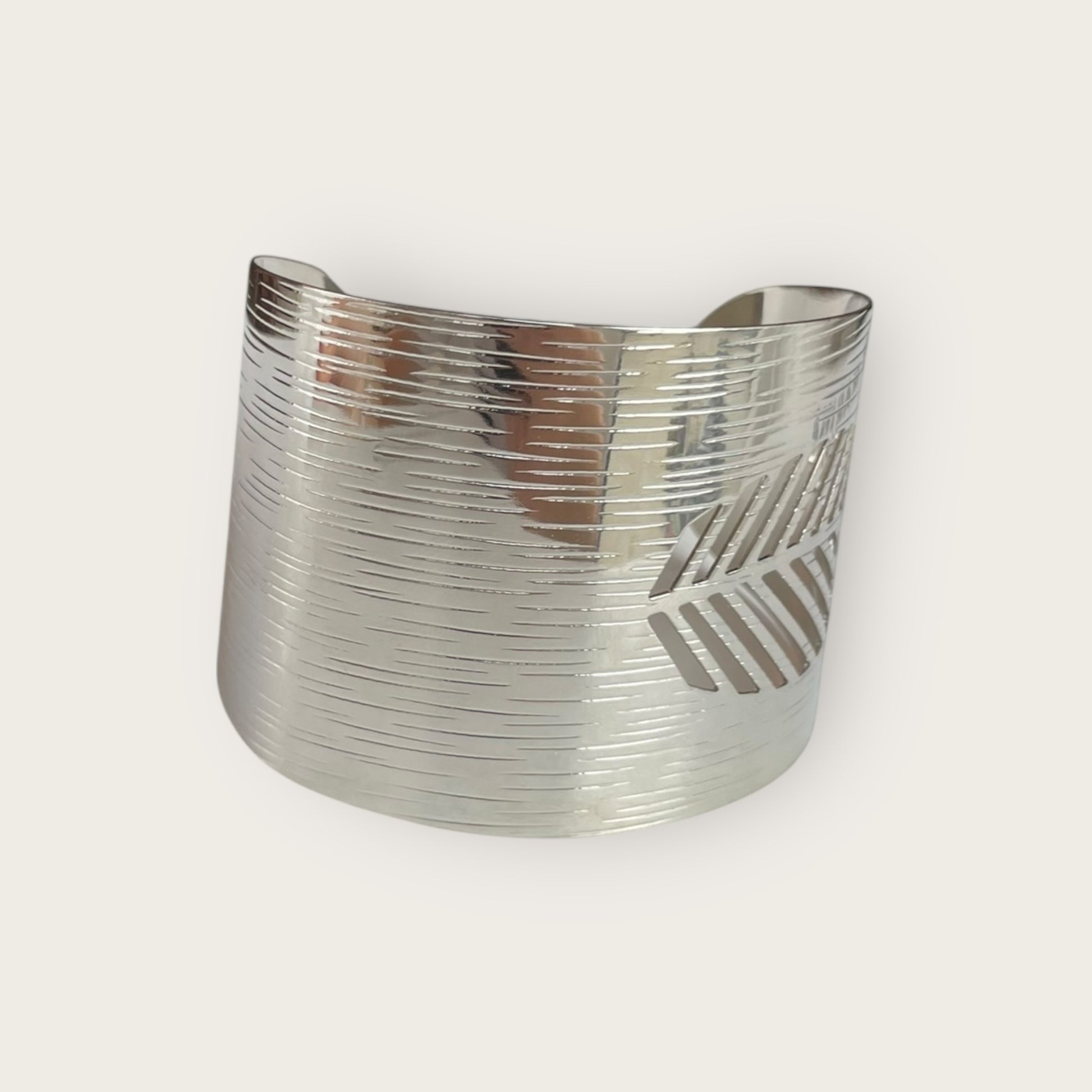 Armreif Silber Feder