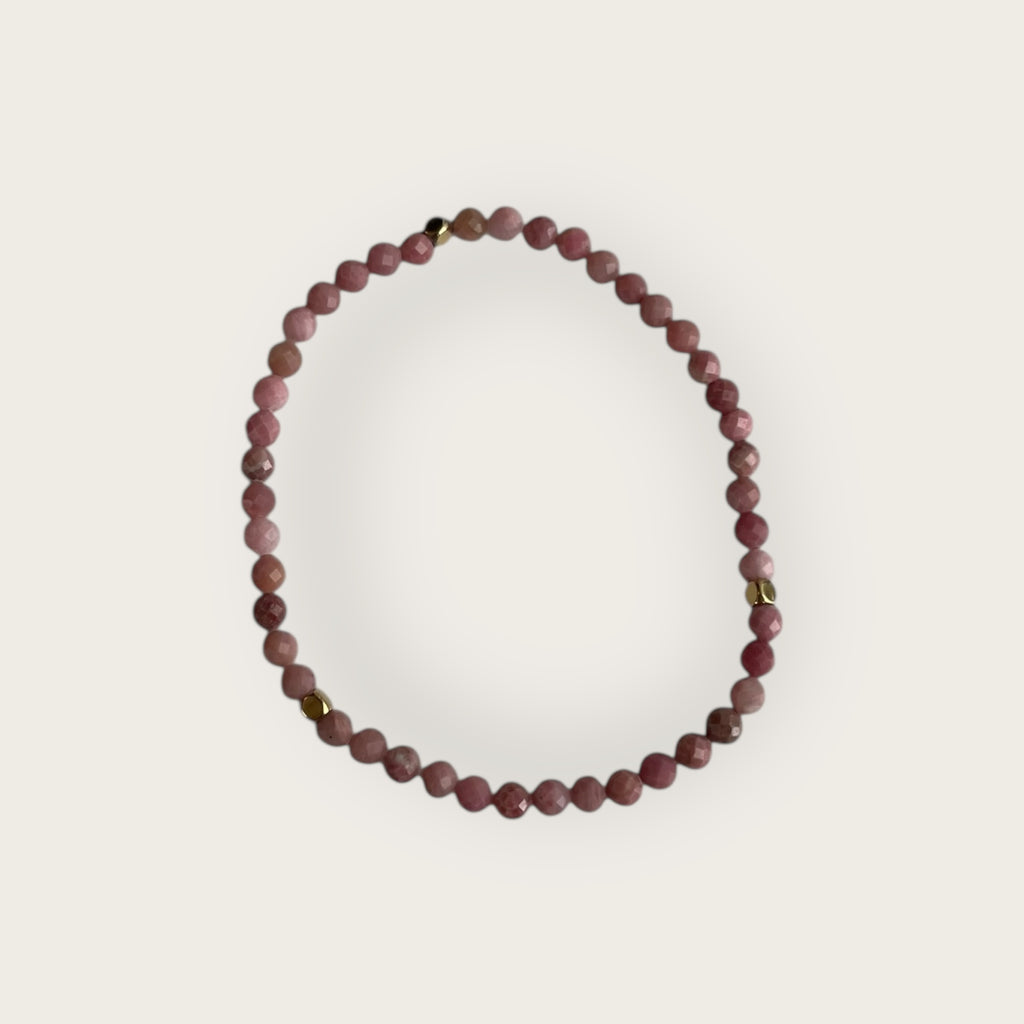 COLLECTION IRL Armband mit rosa Steinen